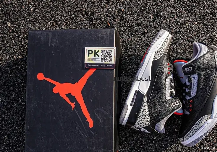 Cement Retro SHIP TO PK Jordan GOD READY Air 3 RETAIL MATERIALS Black 0517